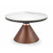 GENESIS coffee table, white marble / walnut / gold DIOMMI V-CH-GENESIS-LAW