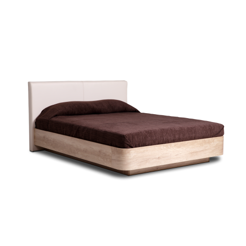 ΚΡΕΒΑΤΙ ξύλινο με δερμάτινη/ύφασμα BIANCA 180x200 DIOMMI 45-781