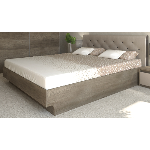 Κρεβάτι ξύλινο με δερμάτινη/ύφασμα BREEZE 180x200 DIOMMI 45-214 