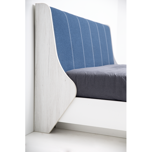 Κρεβάτι ξύλινο με δερμάτινη/ύφασμα CHANCE 140x200 DIOMMI 45-719