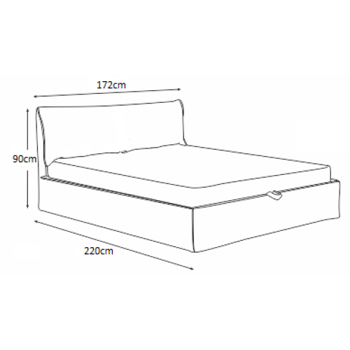 Κρεβάτι επενδυμένο MARONIA 160x200 DIOMMI 45-041 Κρεβάτι επενδυμένο MARONIA 160x200 DIOMMI 45-041