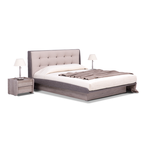 Κρεβάτι ξύλινο με δερμάτινη/ύφασμα RAFFAELLO 180x200 DIOMMI 45-813