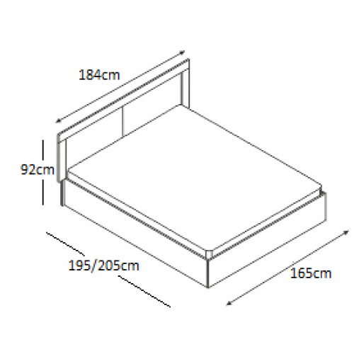 Κρεβάτι SAMBA 160x190 DIOMMI 45-073