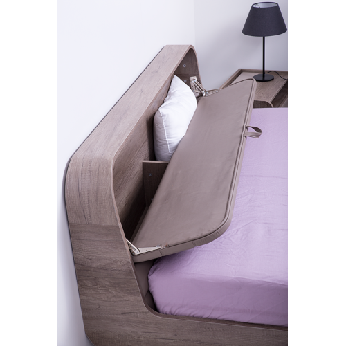 Κρεβάτι ξύλινο με δερμάτινη/ύφασμα SO2 140x200 DIOMMI 45-747