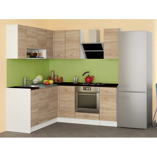 Κουζίνα Alice3 Sonoma 170/200x60x90 DIOMMI 33-305 - Κουζίνα