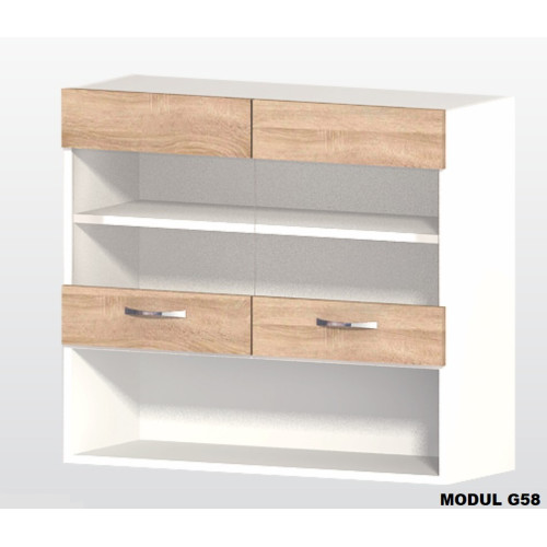 Κουζίνα Alice2 Sonoma 140x60x90 DIOMMI 33-304