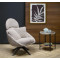 MERRY 2 leisure chair with swivel function, cappuccino