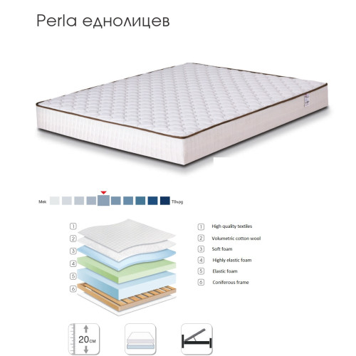 Στρώμα Diplomat μονής όψεις 150x200 DIOMMI 44-122