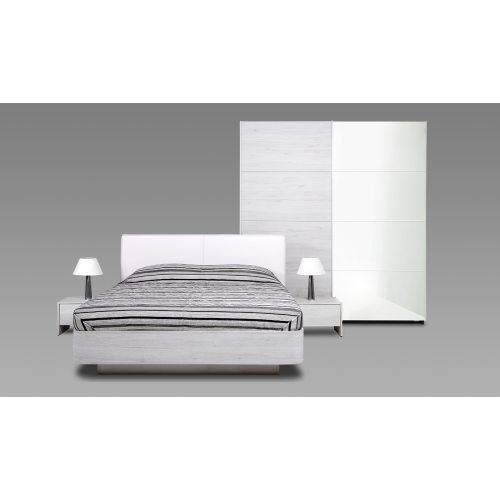 Σετ Κρεβατοκάμαρας ξύλινο BIANCA 160x200 DIOMMI 40-051