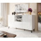 Chest of drawers ABETO mat white/ gloss white DIOMMI CAMA-ABETO-KOM-BI/BI