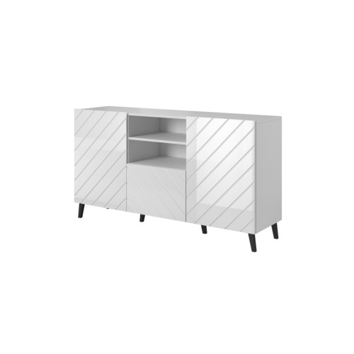 Chest of drawers ABETO mat white/ gloss white DIOMMI CAMA-ABETO-KOM-BI/BI Chest of drawers ABETO mat white/ gloss white DIOMMI CAMA-ABETO-KOM-BI/BI