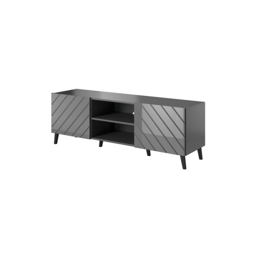 TV stand 150 ABETO mat grey/ gloss grey DIOMMI CAMA-ABETO-RTV-150-GRA/GRA