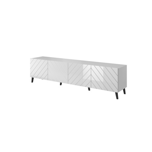 TV stand 200 ABETO mat white/ gloss white DIOMMI CAMA-ABETO-RTV-200-BI/BI