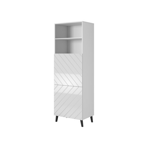 CABINET 60 ABETO mat white/ gloss white DIOMMI CAMA-ABETO-WITRYNA-BI/BI