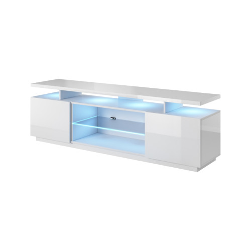 RTV stand EVA white gloss/ white gloss DIOMMI CAMA-EVA-RTV-BIP/BIP