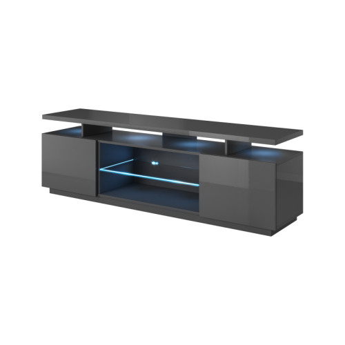 RTV stand EVA graphite gloss/ graphite gloss DIOMMI CAMA-EVA-RTV-GRA/GRA