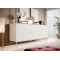 GLAMOUR chest of drawers 180 white/ white + gold DIOMMI CAMA-GLAMOUR-KOM-180-BI