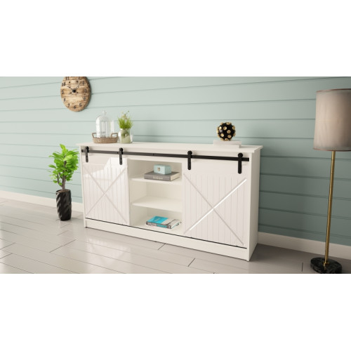GRANERO chest of drawers white mat/ gloss white DIOMMI CAMA-GRANERO-KOM-BI/BI
