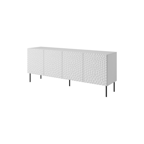 HOLE chest of drawers 190 white mat/ white mat DIOMMI CAMA-HOLE-KOM-190-BI/BI