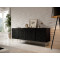 HOLE chest of drawers 190 black mat/ black mat DIOMMI CAMA-HOLE-KOM-190-CZ/CZ