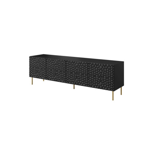 HOLE TV Stand 190 black mat/ black mat DIOMMI CAMA-HOLE-RTV-190-CZ/CZ