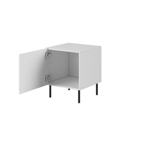 HOLE bed cabinet white mat/ white mat DIOMMI CAMA-HOLE-SZAFKI-NOCNE-BI/BI
