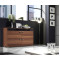 chest of drawers LOGO II plum/black DIOMMI CAMA-KOMODA-LOGO-II-SLIWA/CZARNY