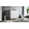 Chest of drawers LOTTA 110 (2D4S) dimond white/lsonoma oak DIOMMI CAMA-LOTTA-KOMODA-110-2D4S-BI/DSO