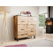 Chest of drawers LOTTA 110 (2D4S) woatn oak/black DIOMMI CAMA-LOTTA-KOMODA-110-2D4S-DWO/CZ