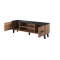 TV stand LOTTA 160 2D2K wonat oak/black DIOMMI CAMA-LOTTA-RTV-160-2D2K-DWO/CZ