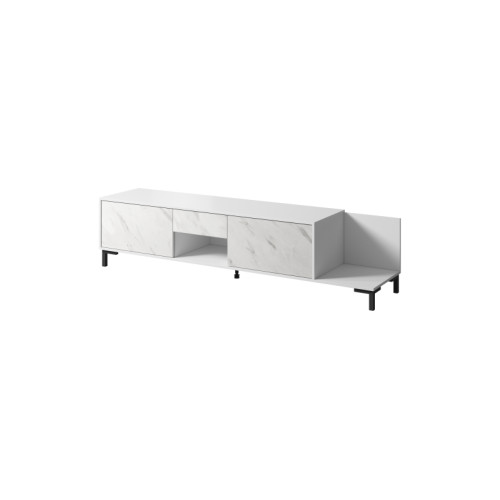 MARMO TV STAND RTV2D1S1K white DIOMMI CAMA-MARMO-RTV2D1S1K-BIAŁY