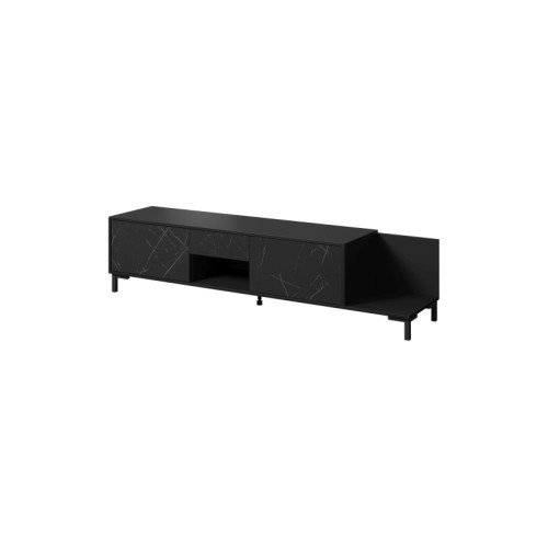 MARMO TV STAND RTV 2D1S1K black DIOMMI CAMA-MARMO-RTV2D1S1K-CZARNY