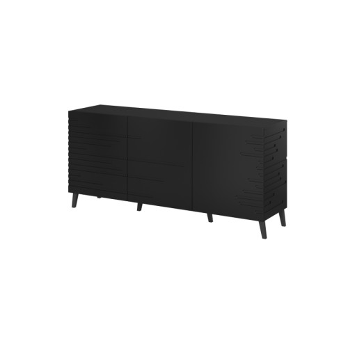 CHEST OF DRAWER NOVA mat black DIOMMI CAMA-NOVA-KOM-CZARNY