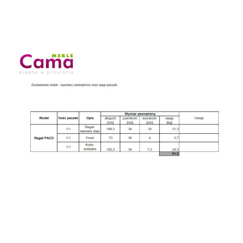 PACO white DIOMMI CAMA-PACO-BIAŁY