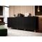 PAFOS chest of drawers 200 4D black/black DIOMMI CAMA-PAFOS-KOM-200-CZ/CZ