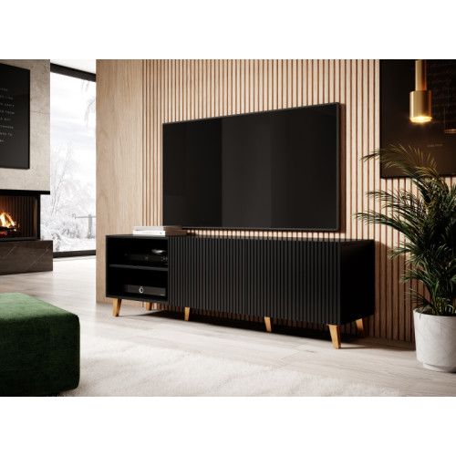 PAFOS TV stand 150 2D2K black/black DIOMMI CAMA-PAFOS-RTV-150-CZ/CZ