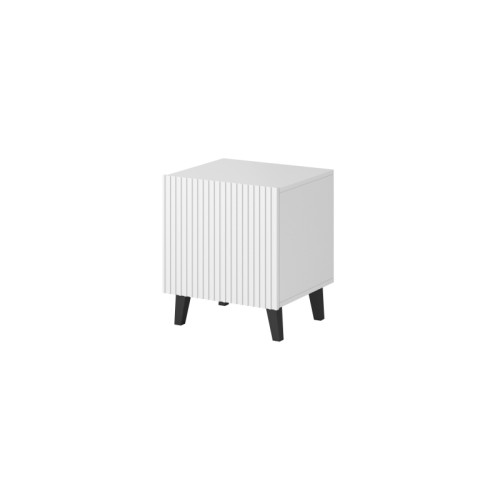 PAFOS night stand white/white DIOMMI CAMA-PAFOS-SZAFKI-NOCNE-BI/BI