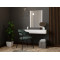 PAFOS vanity table ( hanging ) and mirror white/white DIOMMI CAMA-PAFOS-TOALETKA-BI/BI