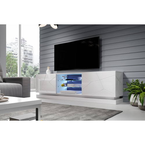 TV stand QIU 200 white DIOMMI CAMA-QIU-200-RTV-BIP