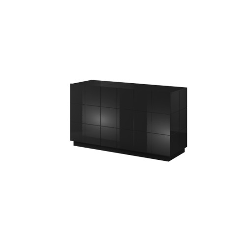 chest of drwewr KOM2D  REJA black gloss/black gloss DIOMMI CAMA-REJA-KOM2D-CZ/CZ