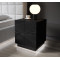 bedside cabinet REJA (set of 2) black gloss/black gloss DIOMMI CAMA-REJA-SZAFKA-NOCNA-CZ/CZ