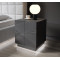 bedside cabinet REJA (set of 2) graphite gloss/graphite gloss DIOMMI CAMA-REJA-SZAFKA-NOCNA-GRA/GRA