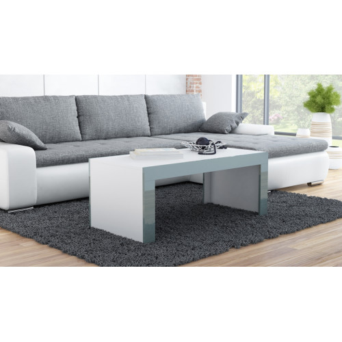 coffe table TESS white/grey lath DIOMMI CAMA-TESS-BIAŁY/SZARA LISTWA