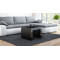 coffe table TESS SQUARE black/black DIOMMI CAMA-TESS-KWADRAT-CZ/CZ LISTWA