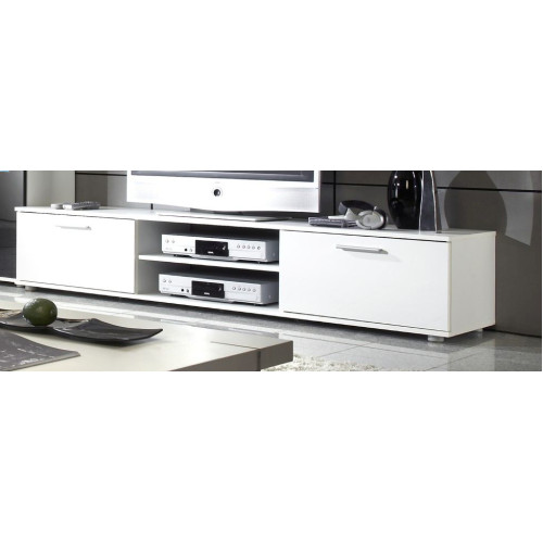 TV Stand ZARA white/white DIOMMI CAMA-ZARA-RTV-BIAŁY/BIAŁY POŁYSK