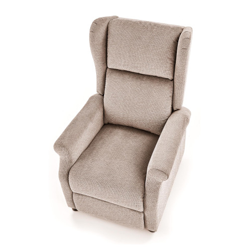 AGUSTIN recliner with massage function, color: beige DIOMMI V-CH-AGUSTIN_M-FOT-BEŻOWY AGUSTIN recliner with massage function, color: beige DIOMMI V-CH-AGUSTIN_M-FOT-BEŻOWY