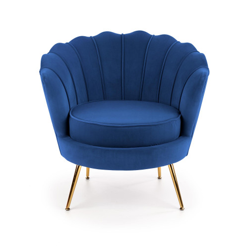 Πολυθρόνα μπλε βελούδινη AMORINITO 83Χ77Χ45 DIOMMI 60-20319