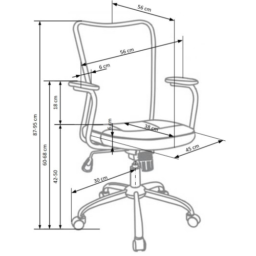 ANDY chair color: grey/black DIOMMI V-CH-ANDY-FOT-CZARNY ANDY chair color: grey/black DIOMMI V-CH-ANDY-FOT-CZARNY