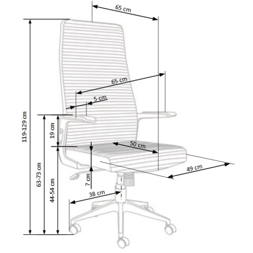 Καρέκλα γραφείου AREZZO μαύρο 65/65/119-129/44-54 DIOMMI 60-20348 Καρέκλα γραφείου AREZZO μαύρο 65/65/119-129/44-54 DIOMMI 60-20348