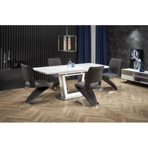 BLANCO extension table, color: white marble - white DIOMMI V-CH-BLANCO-ST